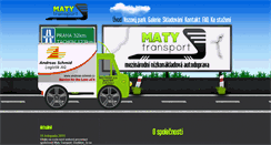 Desktop Screenshot of matytransport.cz